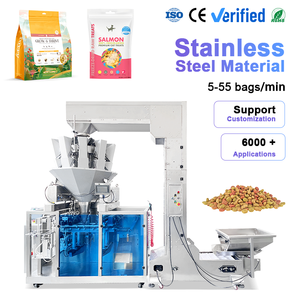 เครื่องบรรจุอาหารสัตว์เลี้ยงแบบอัตโนมัติความเร็วสูงสำหรับบรรจุภัณฑ์แบบ Doypack  พร้อมถุงสำเร็จรูปแบบตั้งได้ - Product Image 1