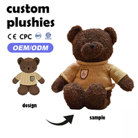 Peluche Mascotte Personnalisée Brodé(e) OEM ODM, Rembourrée en Coton PP, Super Douce, Singe Tigre, Accessoires Kawaii
