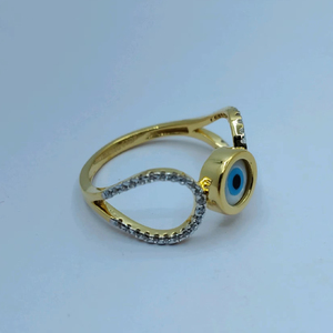 Bague élégante de créateur pour femme, bijoux modernes pour un usage quotidien, bague élégante en or bleu avec accent diamant - Product Image 2