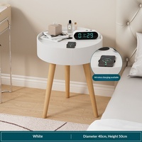 Table Basse Nordique en Plastique, Design Moderne et Simple, Multifonctionnelle pour Chambre, Salon, Balcon, Appartement en Location, Maison