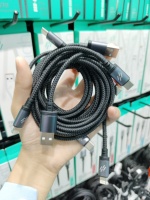 Câble de charge en gros, câble de données de charge rapide de téléphone portable tressé en nylon