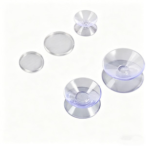 Transparent Plastic <b>Suction</b> Cup <b>Pad</b> Non Slip Furniture Felt <b>Pad</b> For Table Countertop Protection - Product Image 1