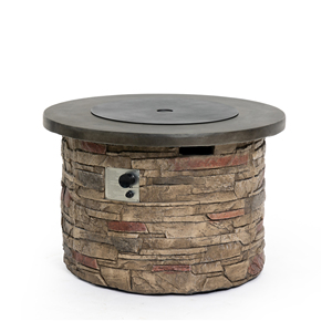 40000BTU Indoor/Outdoor Modern Small Steel and Iron <b>Fire</b> <b>Pit</b> <b>Table</b> Round Propane <b>Gas</b> <b>Fire</b> Bowl for Garden Parties - Product Image 4