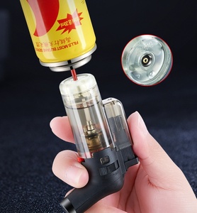 Encendedor de gas recargable barato, encendedor de llama ajustable, encendedor de gas a prueba de viento para exteriores, accesorios para fumar, logotipo personalizado - Product Image 5