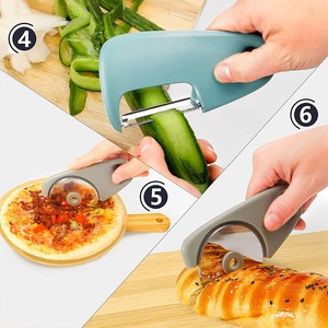 Juego de Utensilios de Cocina de 5 Piezas: Rallador de Queso, Abridor de Botellas, Pelador, Cortador de Pizza, <span class=keywords><strong>Herramientas</strong></span> de Cocina - Product Image 2