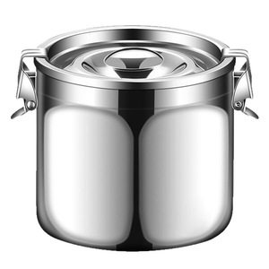 Contenedor de almacenamiento de granos de café de acero inoxidable 304, cilindro sellado a prueba de fugas, gran capacidad para té, frutas secas y granos - Product Image 3