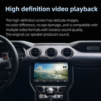Lecteur DVD de voiture 11,5 pouces Android 13 CarPlay Android Auto Lecteur multimédia Écran tactile Radio de voiture GPS Navigateur GPS pour Ford Mustang 2015-2020