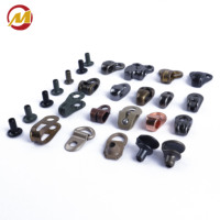 Boucles à anneau en D pour lacets de bottes, crochets rapides, œillets métalliques, accessoires de chaussures, boucles de lacets pour bottes avec rivets, adaptées aux fabricants