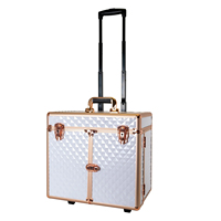 Rolling Horse Beauty Box Boîte de toilettage pour chevaux animaux avec 2 roues et poignée télescopique