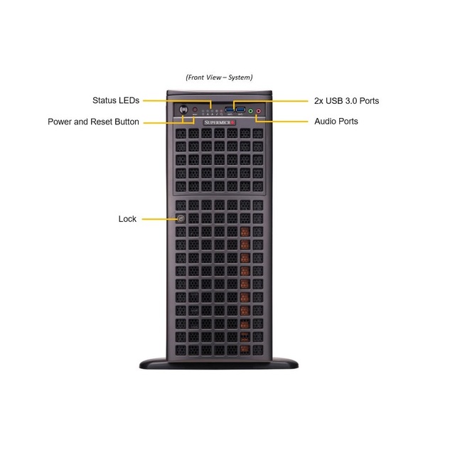 Supermicro Server 4u SYS-741GP-TNRT DP Intel, Tower Workstation with 4 GPUs