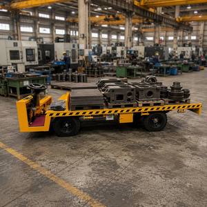 Plataforma de Almacén con Ruedas, Carro de Plataforma con Tracción en las 4 Ruedas, Plataforma Plana con Luces LED, Capacidad de 3 Toneladas, Volante de Dirección 4x1 - Product Image 6