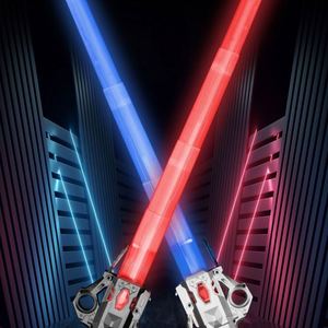 Sable de luz telescópico de alto rendimiento con inducción de cambio de color, espada láser de siete colores con LED intermitente, juguete dos en uno - Product Image 4