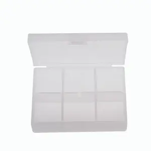 Пластиковая полипропиленовая коробка для хранения 6 штук в один день, съемная коробка для хранения ювелирных изделий
