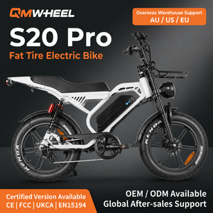 Vélo électrique QMHEEL S20 Pro avec pneus larges de 20 pouces et porte-bagages arrière pour l'extension du réseau de concessionnaires, stockage en entrepôt étranger, livraison rapide. - Product Image 1