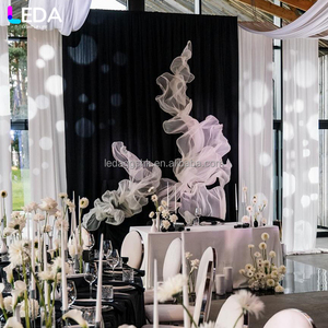 อุปกรณ์ประกอบฉากงานแต่งงานระดับไฮเอนด์ LEDA งานแฮนด์เมด ผ้าไหมออร์แกนซ่าขนาดใหญ่ สำหรับตกแต่งงานแต่งงาน งานอีเว้นท์ และเวที - Product Image 4