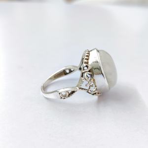 Anillo de Piedra Lunar de la Mejor Calidad, Anillo de Plata de Ley 925 con Piedra Preciosa, Colección Hecha a Mano de Piedra Lunar, Anillos Finos de Plata, Joyería a Precio de Mayoreo - Product Image 6