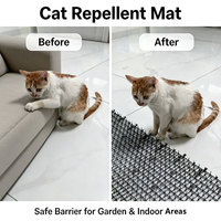 Tapis anti-chats flexible avec picots, filet répulsif pour animaux domestiques, pour canapés, jardins, murs, écologique, intérieur/extérieur