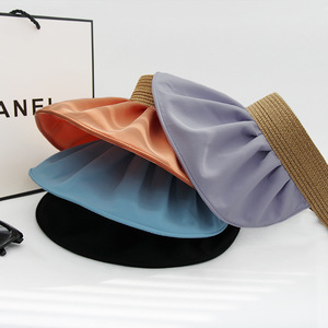 Nouveau Chapeau de Soleil Unisexe Printemps-Été 2026 à Large Bord, Protection UV, Chapeau de Paille Imperméable à Calotte Ouverte pour la Plage - Product Image 4