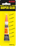 Colle super forte cyanoacrylate de qualité industrielle ALTECO, liquide, adhérence rapide, durcissement en 15 secondes, certifiée Halal, pour le travail du bois, du caoutchouc