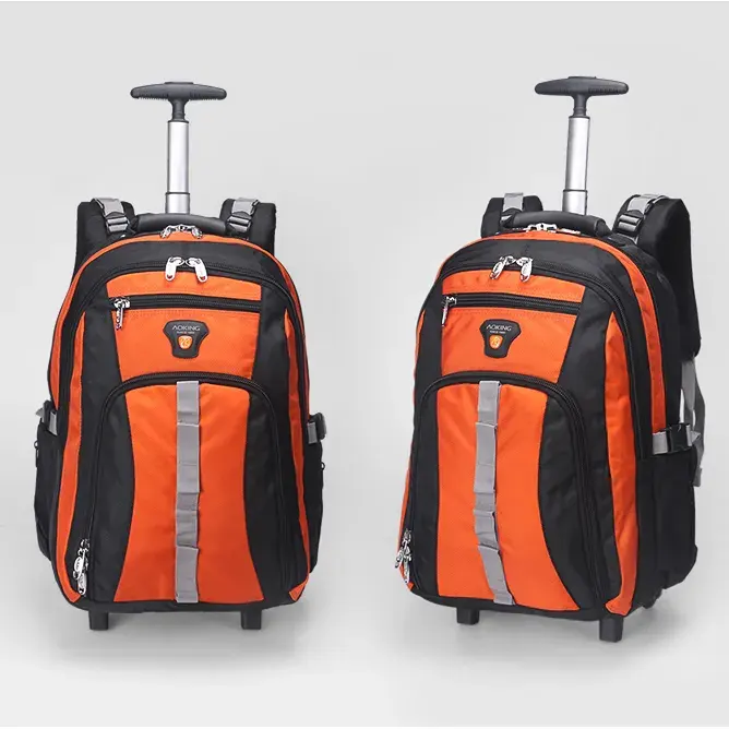 AOKING-mochila impermeable con ruedas y carrito