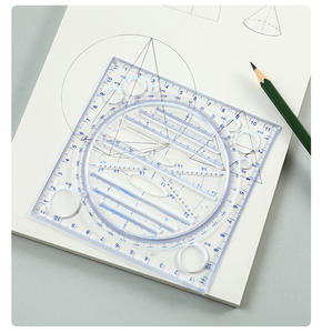 ไม้บรรทัดพลาสติกอเนกประสงค์สำหรับนักเรียนเรียนเรขา<span class=keywords><strong>คณิต</strong></span> <span class=keywords><strong>คณิต</strong></span>ศาสตร์ <span class=keywords><strong>ม</strong></span>.ต้น 11 ซม. อุปกรณ์การเรียน - Product Image 2