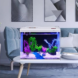 Fish Tank <span class=keywords><strong>Aquarium</strong></span> Goldfish Tank Petit verre écologique Table Top Betta Tank - Product Image 6