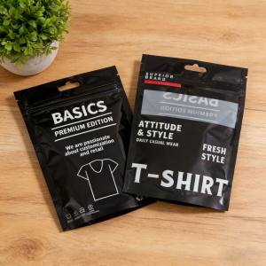 Logo personnalisé pour l'emballage des vêtements, <span class=keywords><strong>sac</strong></span> en plastique, respectueux <span class=keywords><strong>de</strong></span> l'environnement, biodégradable, emballage <span class=keywords><strong>de</strong></span> t-shirt, sous-vêtements, chaussettes, <span class=keywords><strong>sac</strong></span> en mylar - Product Image 3