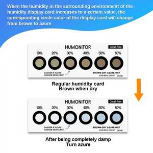 Bán buôn 200 mảnh coban-miễn phí bột màu xanh thay đổi màu sắc PCB dính Nhãn dán nhãn 3/4/6 điểm độ ẩm bao bì nhãn - Product Image 4