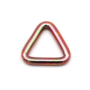 2 "3 टी गुणवत्ता सुनिश्चित त्रिकोण आकार की अंगूठी स्टेनलेस स्टील त्रिकोण रिंग pvc लेपित रिंग टाई नीचे - Product Image 1
