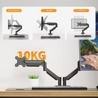 Support d'écran d'ordinateur en acier laminé à froid Yi Mu San Fen Di, vente directe, bras unique mécanique pivotant ergonomique, inclinaison à 90°