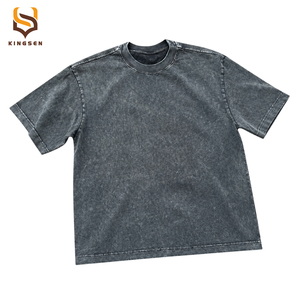 Camiseta de Gran Tamaño con Logotipo Personalizado al por Mayor, Camiseta de Algodón Grueso de Alta Calidad para Hombre, Camiseta de Diseñador de Manga Corta - Product Image 6