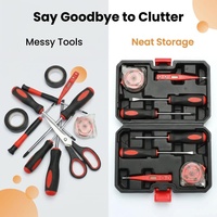Kit d'outils portables pour la maison, 8 pièces, pour les réparations quotidiennes de base et les tâches d'entretien domestique