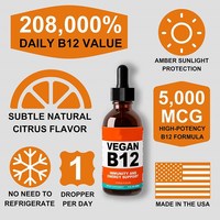 Fabrication de gouttes de vitamine B12 végétaliennes 5000 MCG, OEM ODM, méthylcobalamine pure, liquide oral, sirop vitaminique