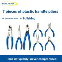 Jeu de pinces American Blue Point Tools, 4 pièces, mini, extra-longues, 7 pièces, avec poignées en plastique, incluant pinces coupantes diagonales et pinces à bec courbé