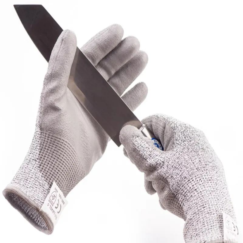En388 4543 mano sicurezza anti-taglio costruzione guanti PU rivestito taglio resistente guanti da lavoro livello 5 Anti taglio guanti