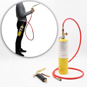 Torche Mapp avec tuyau de 3 m, torche de soudage plaquée cuivre pour utilisation avec du propane Mapp - Product Image 4