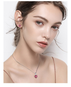 Merryshine cumpleaños Día DE LA MADRE 925 plata esterlina piedra de nacimiento collar de amor de cristal - Product Image 3