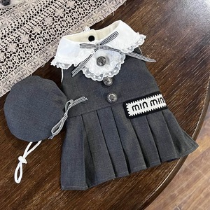 Venta al por mayor <span class=keywords><strong>de</strong></span> vestido <span class=keywords><strong>de</strong></span> lujo para mascotas Elegante ropa para <span class=keywords><strong>perros</strong></span> pequeños Otoño Invierno cálido perro gato ropa <span class=keywords><strong>de</strong></span> diseñador - Product Image 2