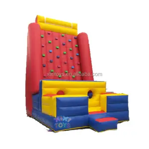 Outdoor inflatable climbing wall mountain / kids inflatable rock climbing wall interactive sport games