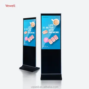 Prix bon marché Android 65 75 86 pouces kiosque d'affichage d'affichage numérique extérieur autonome affichage numérique à cristaux liquides