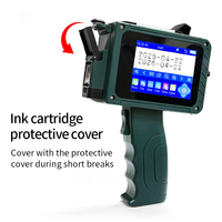 Imprimante à jet d'encre portable économique, petite taille, écran intégré, rechargeable, imprimante de poche