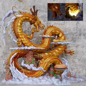 <span class=keywords><strong>Figurine</strong></span> d'anime de collection haut de gamme avec effet lumineux pour les collectionneurs de DBZ, statues GK de <span class=keywords><strong>Dragon</strong></span> <span class=keywords><strong>Ball</strong></span> Z, <span class=keywords><strong>Shenron</strong></span> doré et Son Goku - Product Image 1