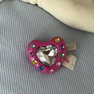 Horquillas para el Cabello de Niñas al por Mayor, <span class=keywords><strong>Accesorios</strong></span> para el Cabello de Moda Infantil, Lindas Horquillas con Brillantina Roja y Morada en Forma de Corazón para Bebés - Product Image 6