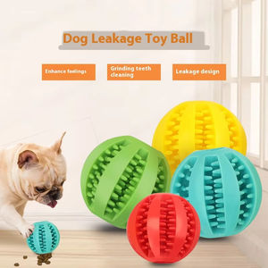 Venta al por mayor de accesorios de limpieza para mascotas ultra indestructibles bola cepillo de dientes tratar bola perros comida dispensadora entrenamiento masticar Juguetes - Product Image 3