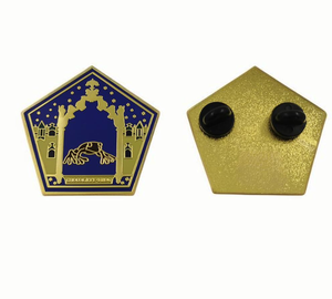 Precio al por mayor de fábrica, gran oferta, aleación de Zinc, esmalte duro, arenoso, personalizado, PIN de esgrima personalizado, insignia con embragues de mariposa - Product Image 3