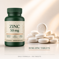 Comprimés de Picolinate de Zinc 50mg – Soutien Immunitaire, Santé de la Peau, Cheveux et Ongles – Complément pour Adultes – Marque Privée OEM – Vente en Gros