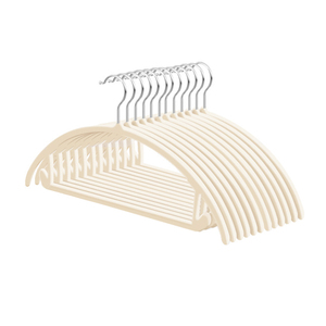 Venta caliente Percha de terciopelo con barra Precio más barato <span class=keywords><strong>Curva</strong></span> Percha flocada - Product Image 5