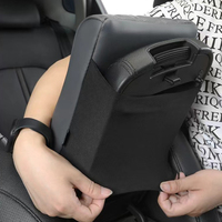 Coussin d'accoudoir en mousse à mémoire de forme en cuir Nappa pour voiture, support de coude matelassé confortable, durable, sûr, ajustement universel, pour BMW Toyota Honda