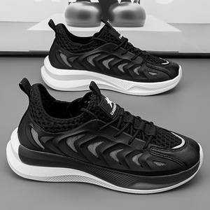 Zapatos Deportivos Casuales para Hombre, Transpirables, Antideslizantes, de Tela, para Todas las Temporadas, Elegantes, de Corte Bajo, Duraderos, con Suela de PVC y Cierre de Cordones - Product Image 2