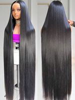 Perruques sans colle en cheveux naturels vietnamiens, lisses comme des baguettes, cheveux indiens, Lace Front 13x6 13x4 Swiss HD, perruques frontales en dentelle de 40 pouces